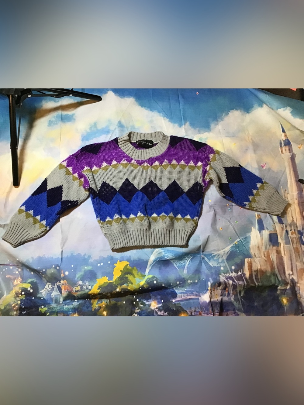 Vintage jaguar infant sweater multicolor -Preowned
